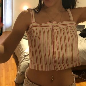 Red and white adjustable top
